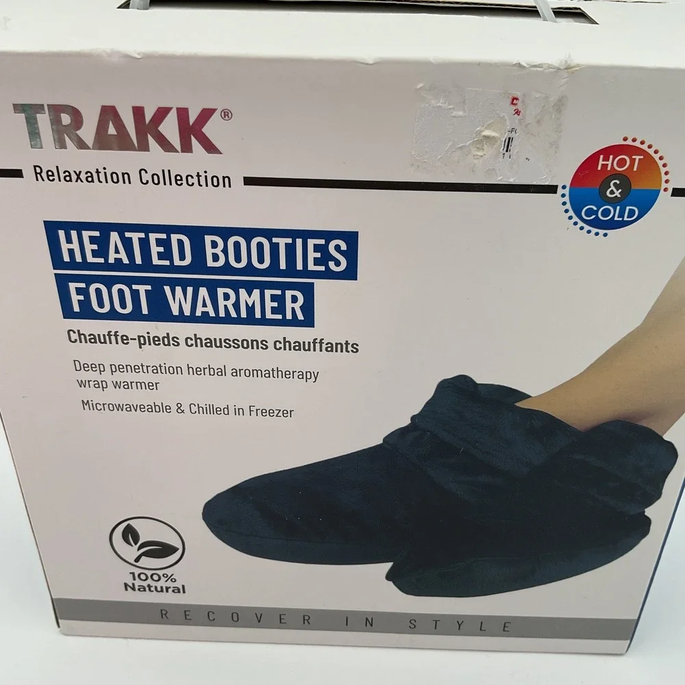 TRAKK Relaxation‎ Collection Heated Bootie Foot Warmer Microwave Chill Freezer